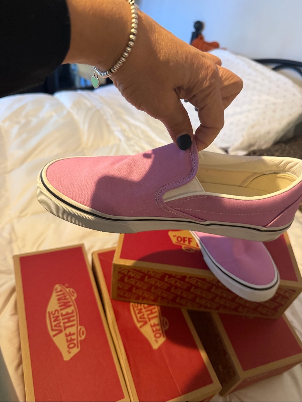 Vans Slip-On Canvas Sneakers - Pink